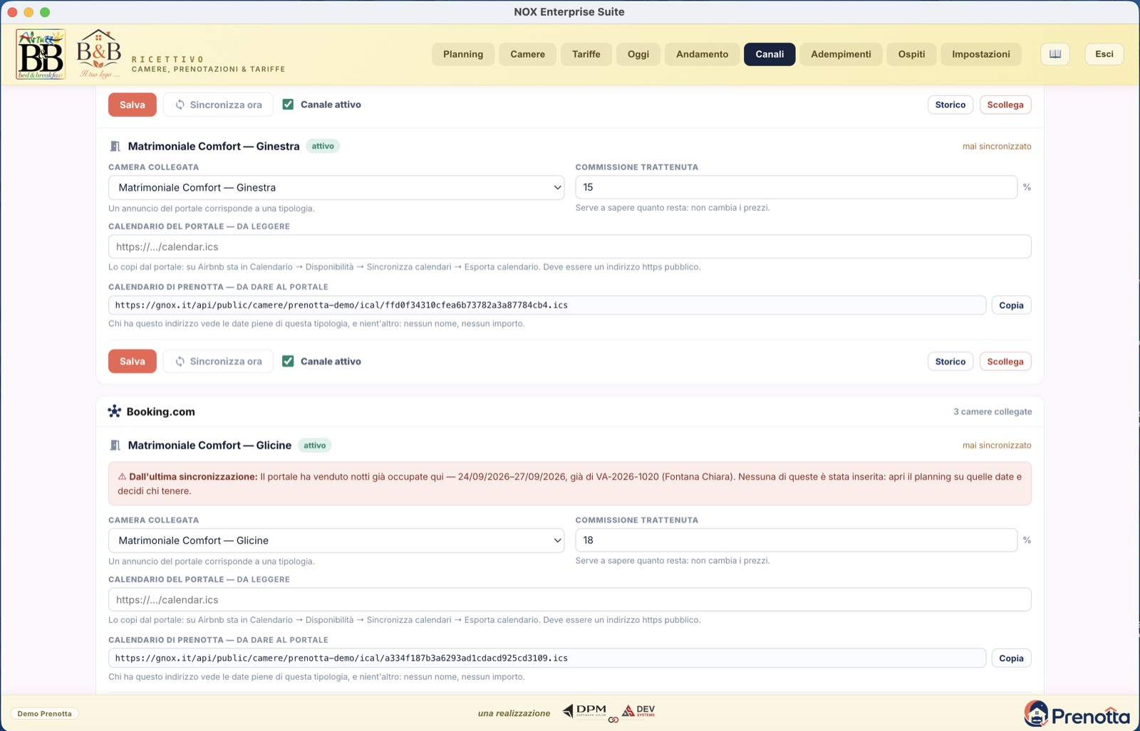 Storico dei conflitti coi portali e delle decisioni prese